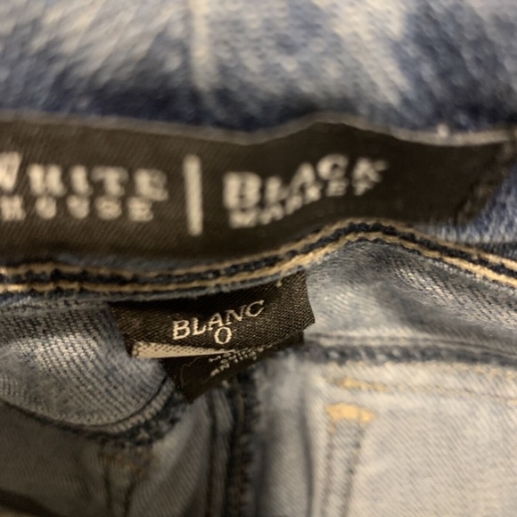 White House Black Market Denim Slim Crop Jean Pant Womans Reg 0 - Picture 10 of 12